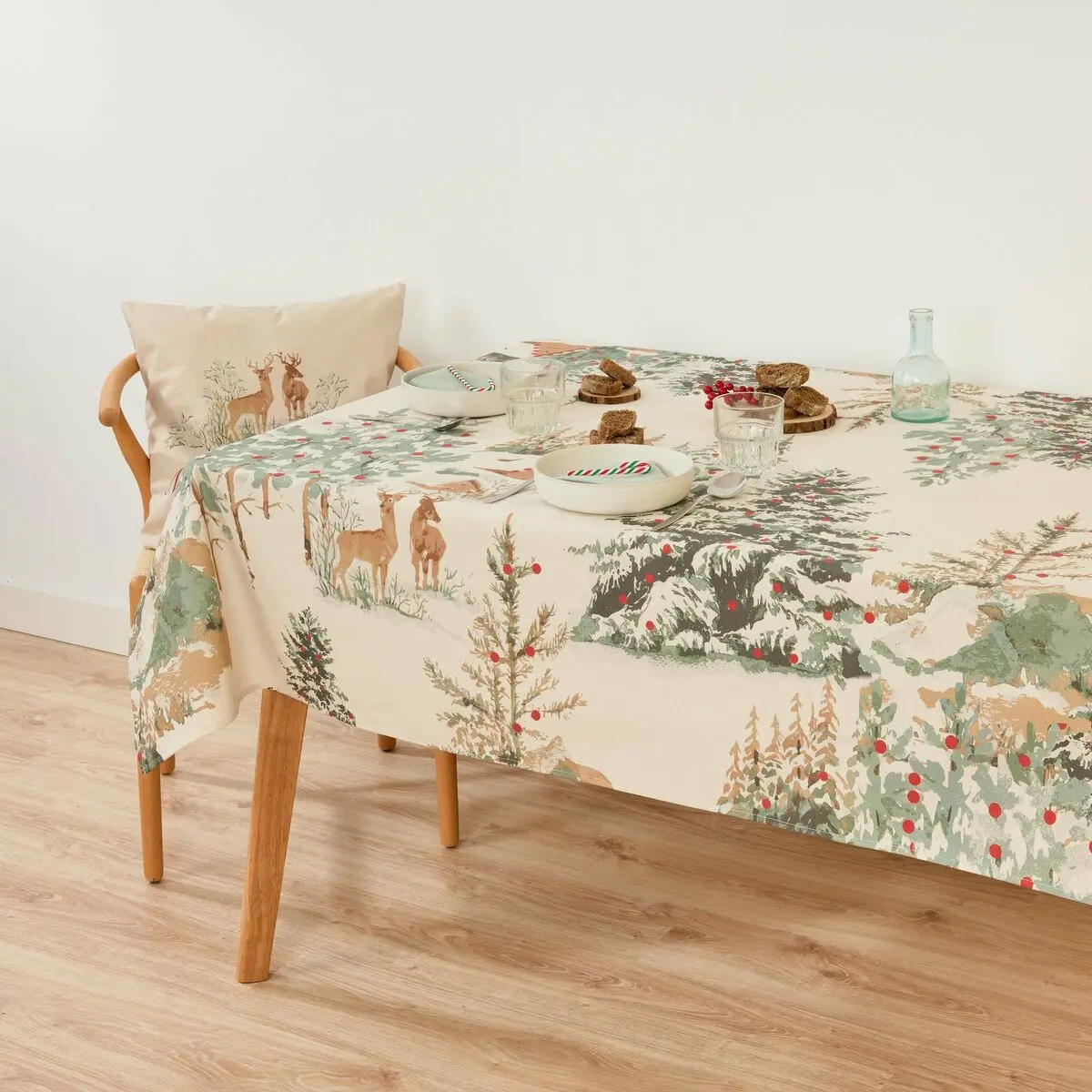 Tovaglia in resina antimacchia Belum Christmas Deer 250 x 140 cm