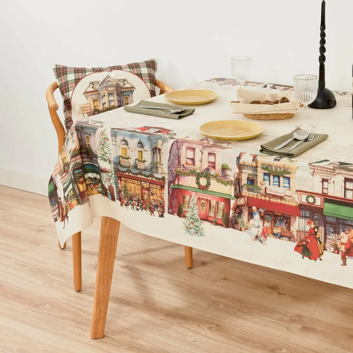 Tovaglia antimacchia Belum Christmas City Multicolore 450 x 155 cm