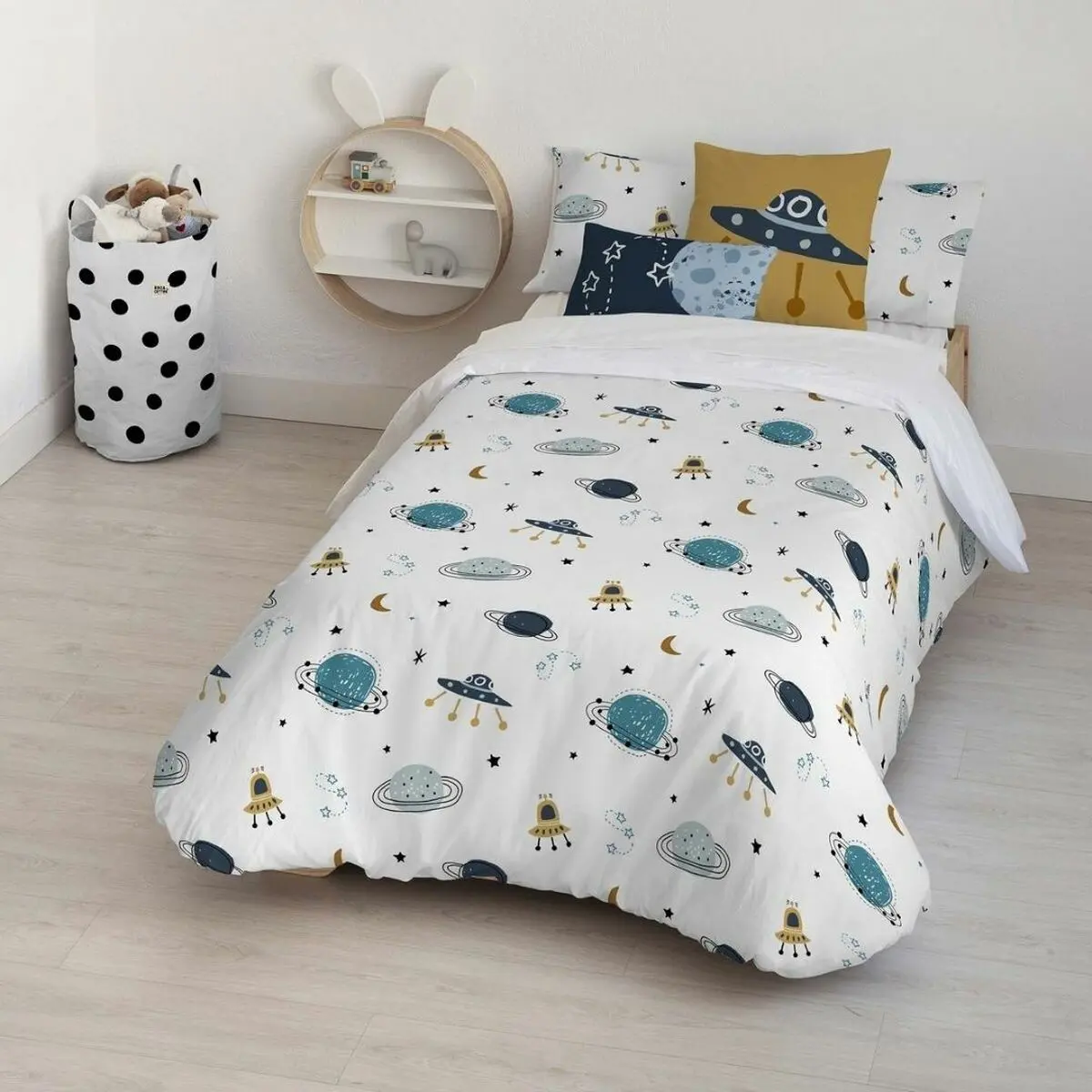 Copripiumino Kids&Cotton Dayton Small Bianco 155 x 220 cm