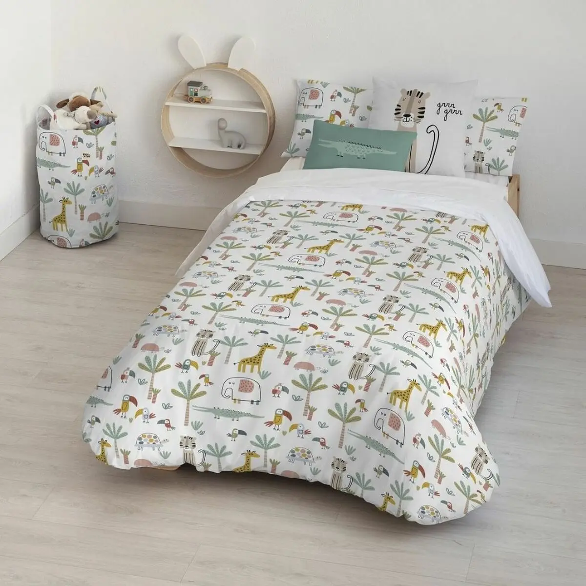 Copripiumino Kids&Cotton Jeddah Small Menta 155 x 220 cm