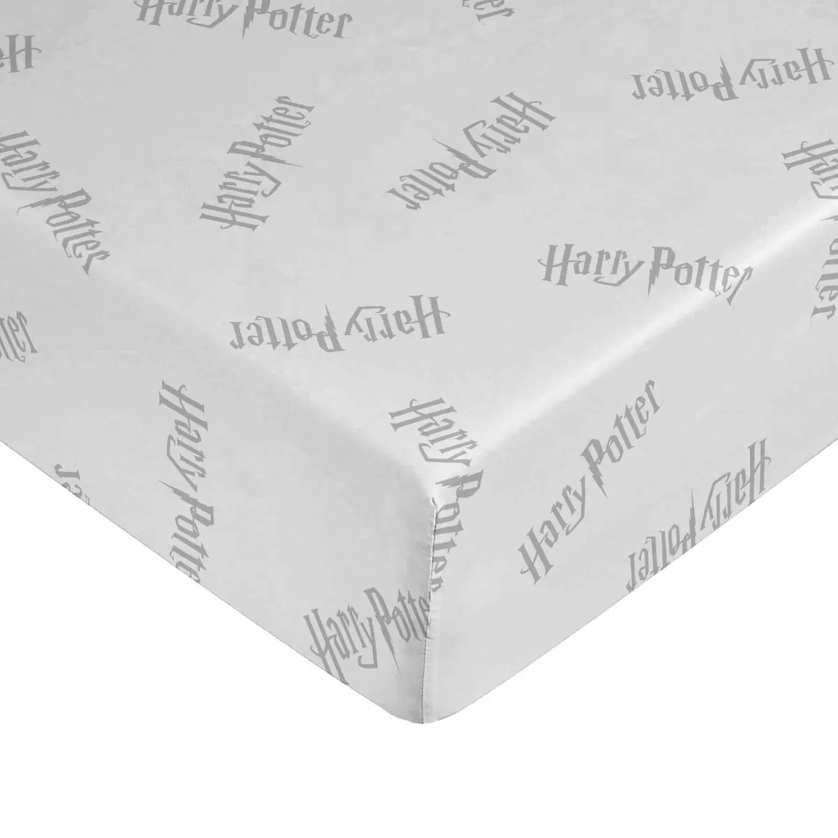 Lenzuolo con angoli Harry Potter Bianco Grigio 160 x 200 cm