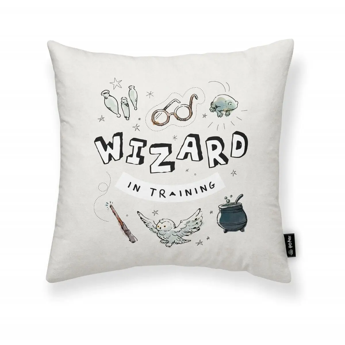 Fodera per cuscino Harry Potter Wizard Grigio chiaro 45 x 45 cm