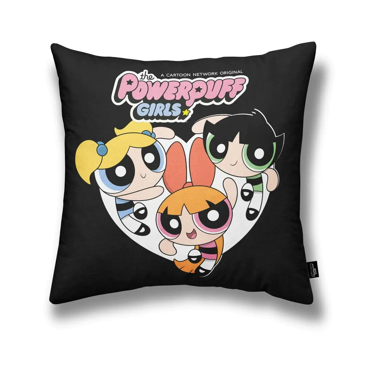 Fodera per cuscino Powerpuff Girls Powerpuff B Nero 45 x 45 cm