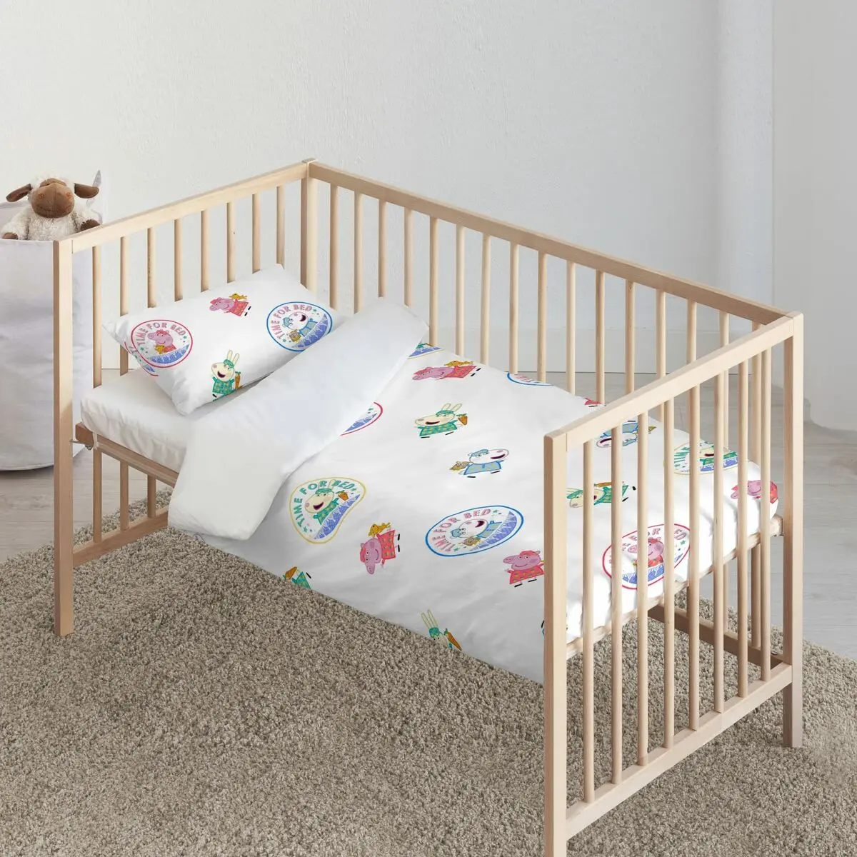 Copripiumino per Culla Peppa Pig Time bed 115 x 145 cm