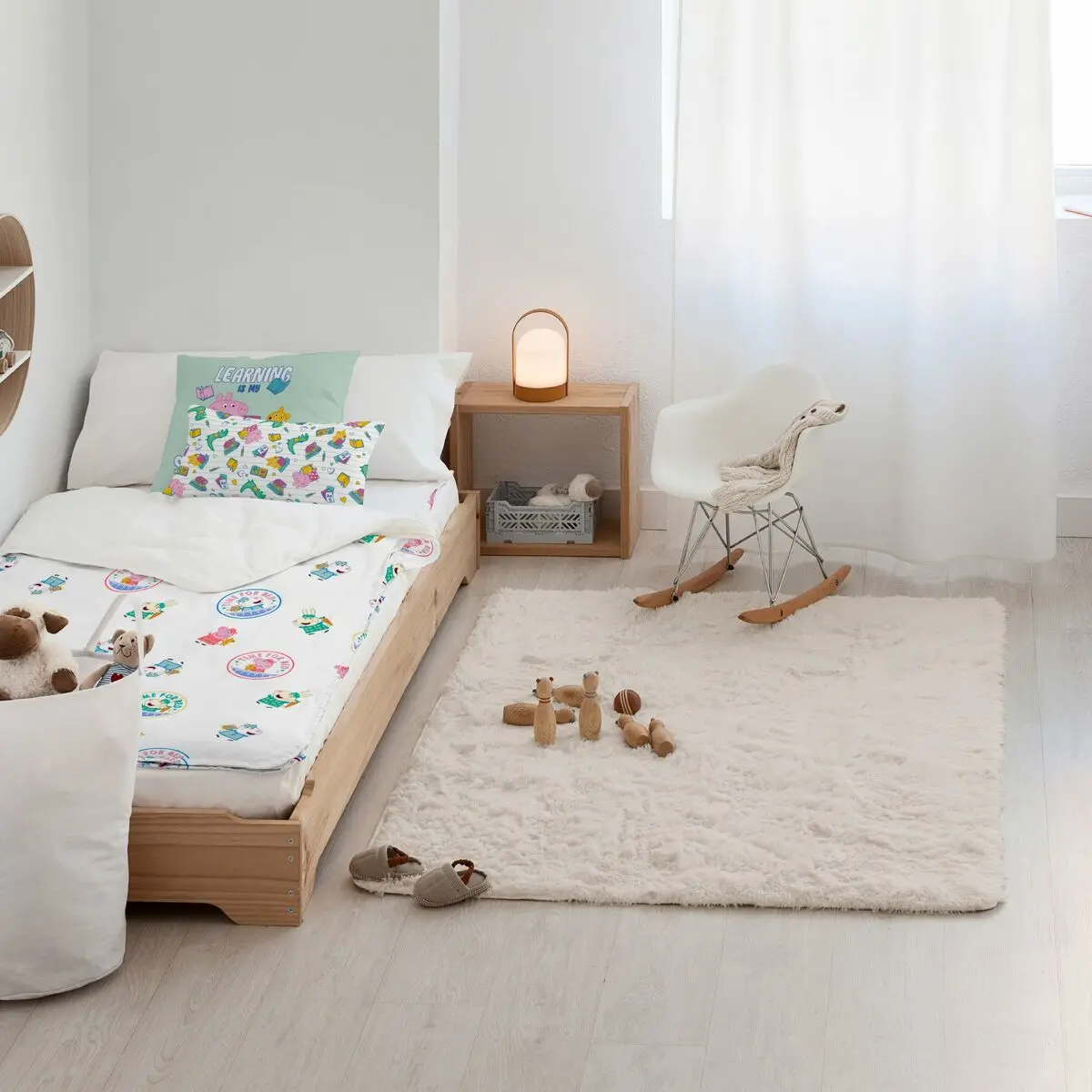 Copripiumone a sacco Peppa Pig Time Bed Multicolore (90 cm)