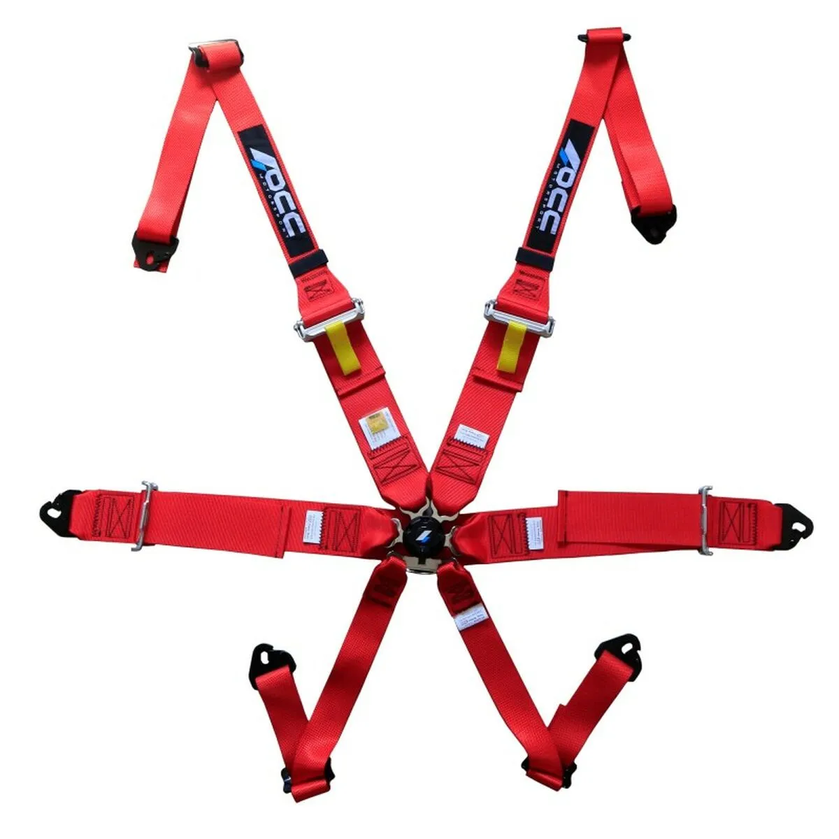 Imbracatura con 6 punti di supporto OCC Motorsport OCCRF2EU Rosso 3"