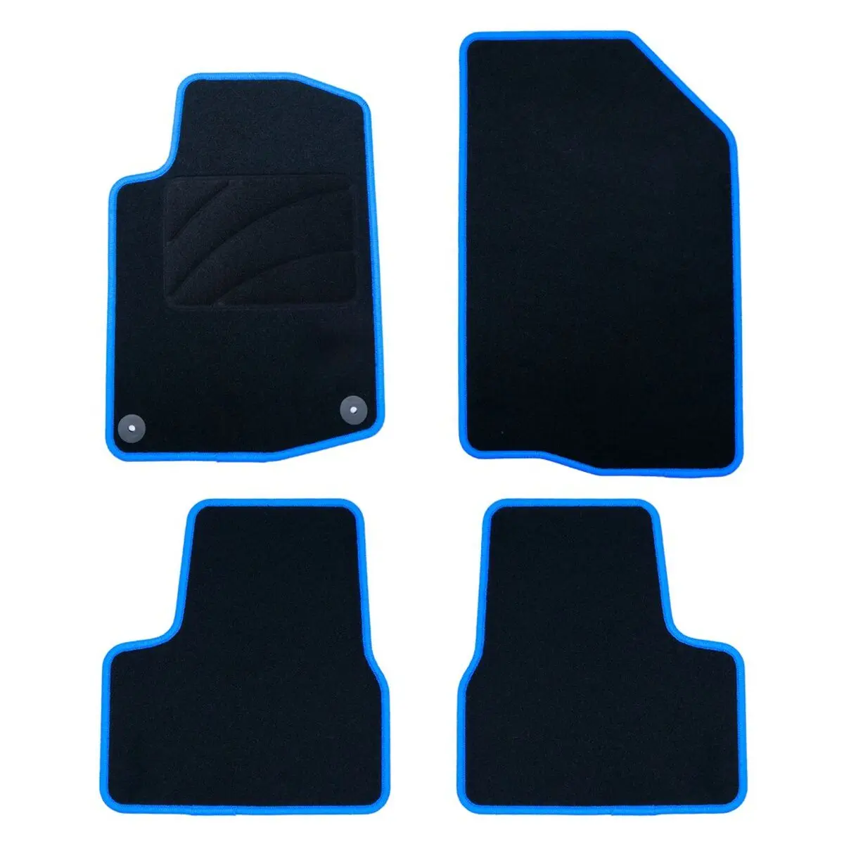 Set di Tappetini per Auto OCC Motorsport OCCPG0008BL Azzurro 5 Pezzi