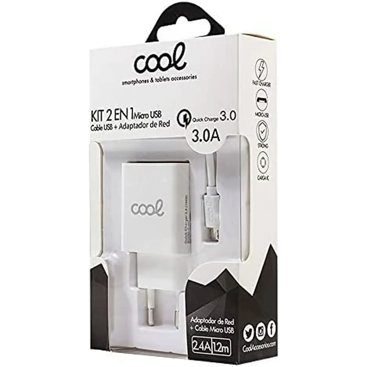 Caricabatterie da Parete Cool Bianco 36 W