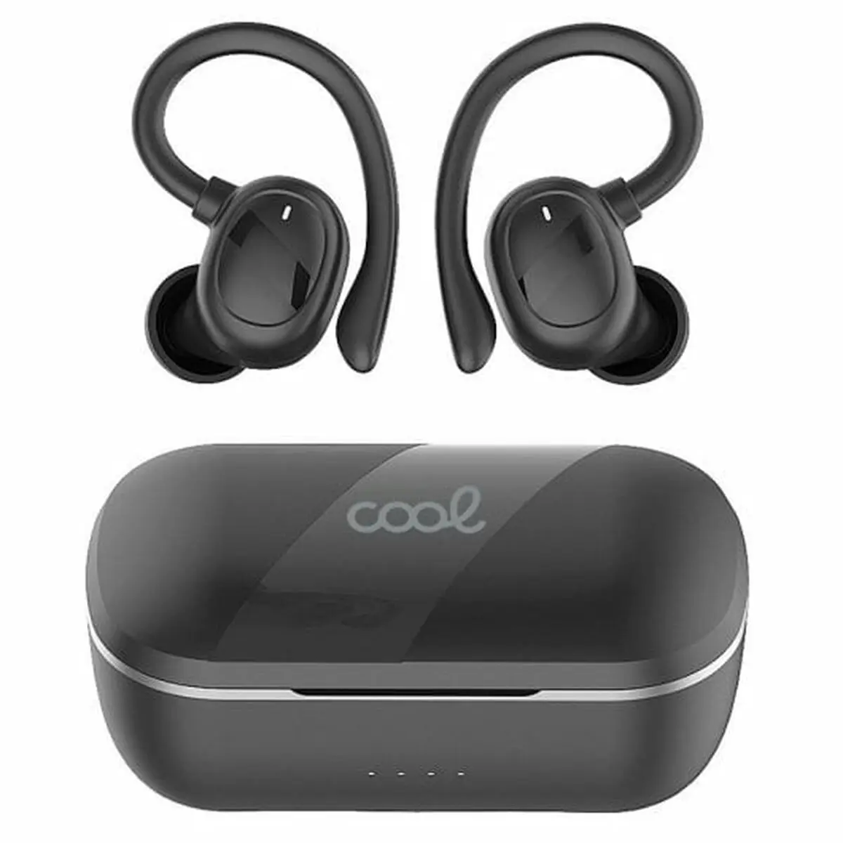 Auricolari Wireless con Custodia di Ricarica Cool Fit Sport Nero