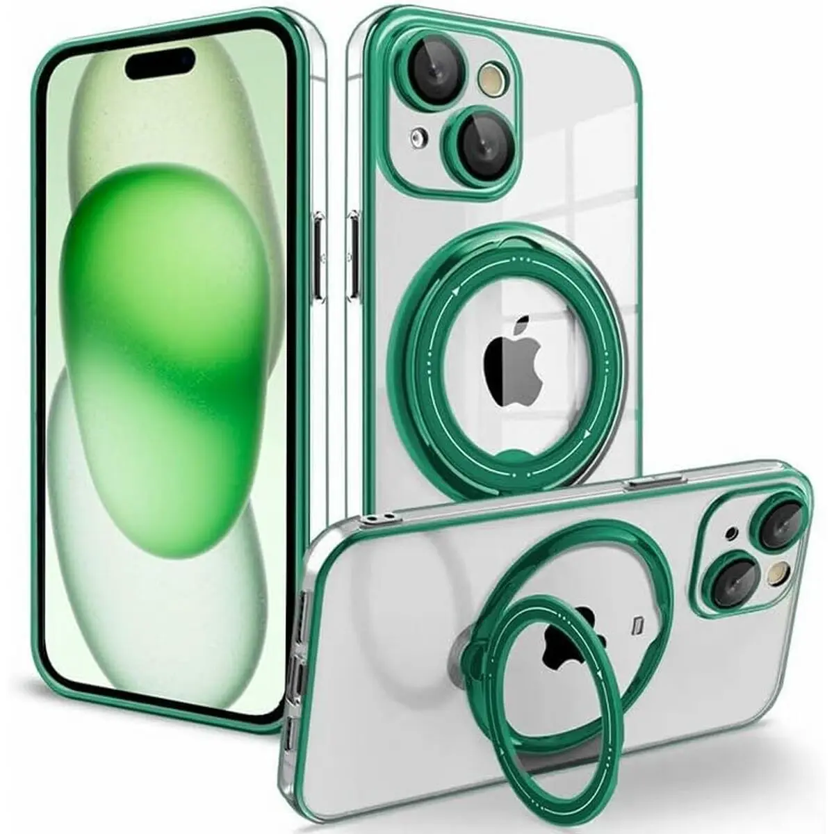 Custodia per Cellulare Cool iPhone 15 Plus Verde Apple