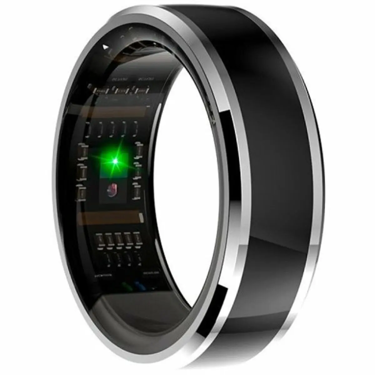 Anello intelligente Cool Ring Health + Base Powerbank Nero