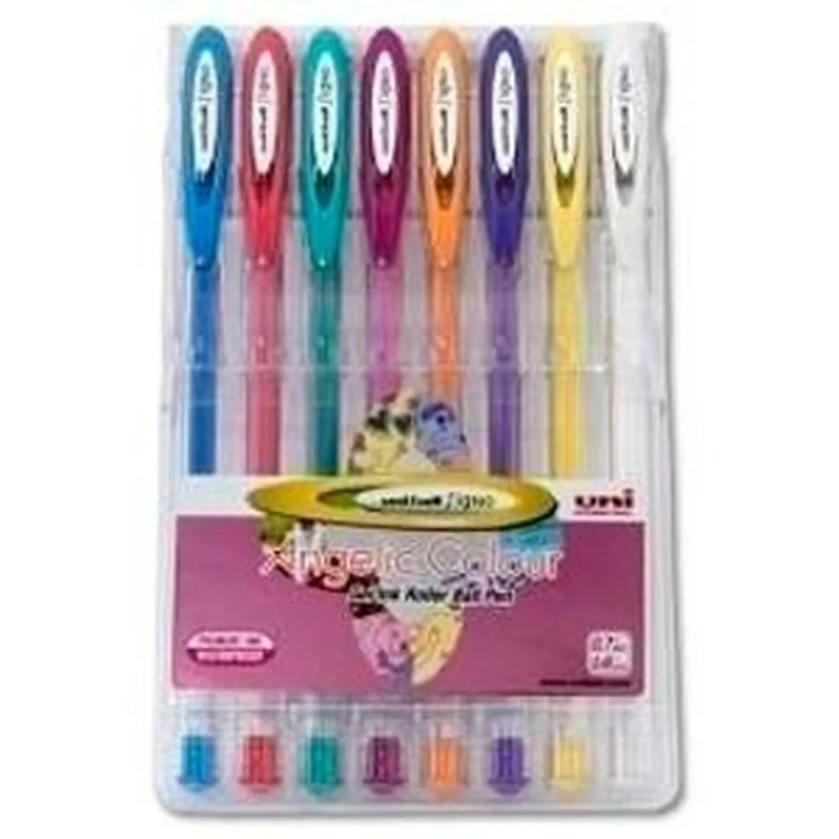 Set di Penne Uni-Ball Rollerball Signo Angelic Colour UM-120AC Multicolore 0,45 mm