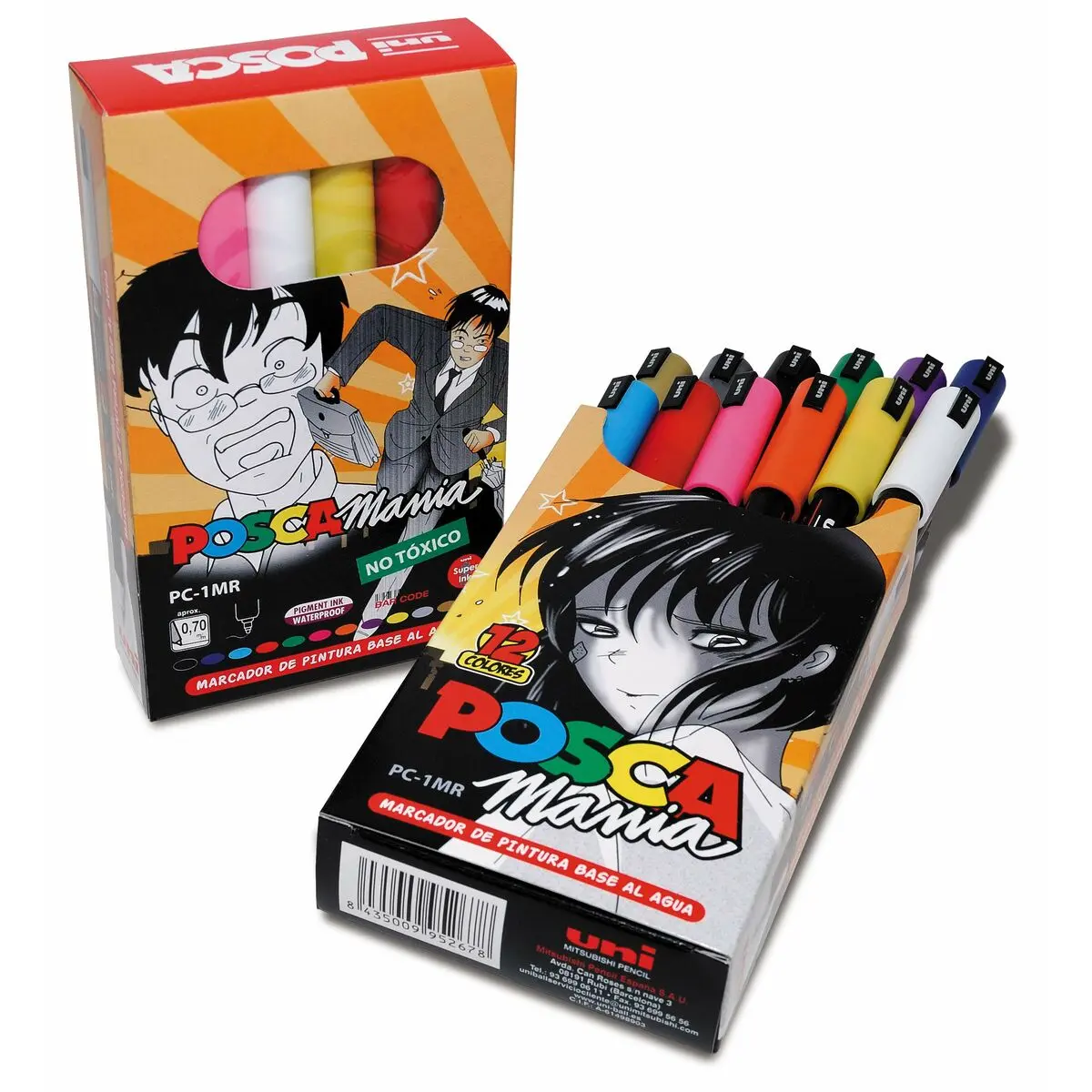 Set di Pennarelli Uni-Ball Posca Mania  PC-1MR Multicolore