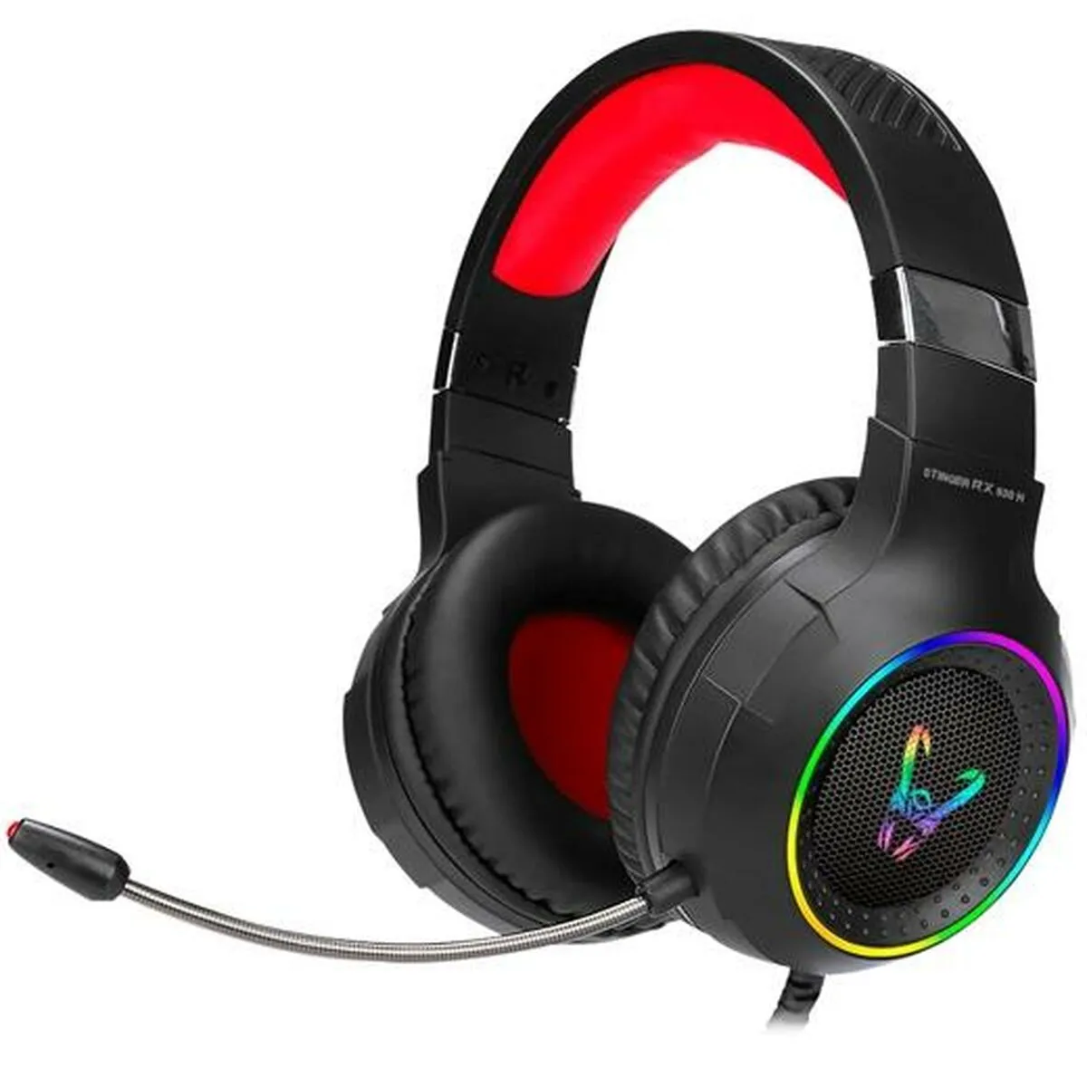 Auricolari con Microfono Gaming Woxter Nero