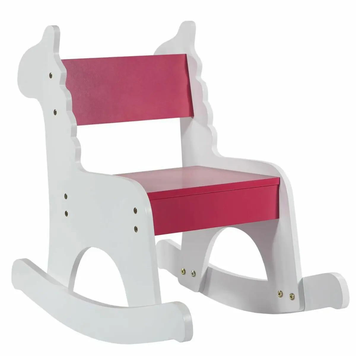 Sedia a dondolo Alexandra House Living Bianco Rosso Legno MDF 33 x 55 x 51,5 cm Per bambini Giraffa