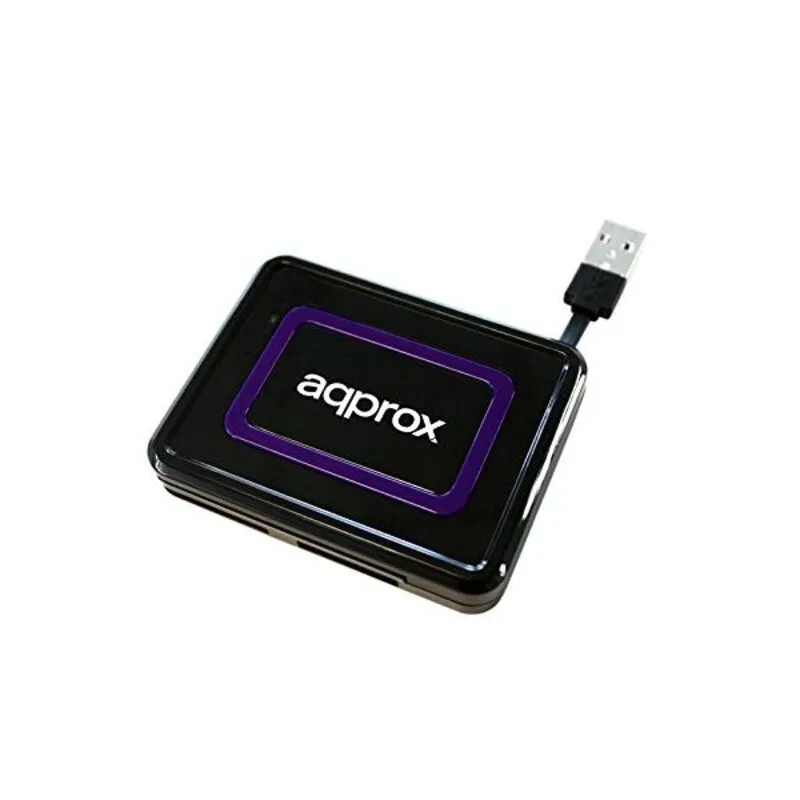 Lettore per DNI Elettronico approx! APPCRDNIB USB 2.0 Nero