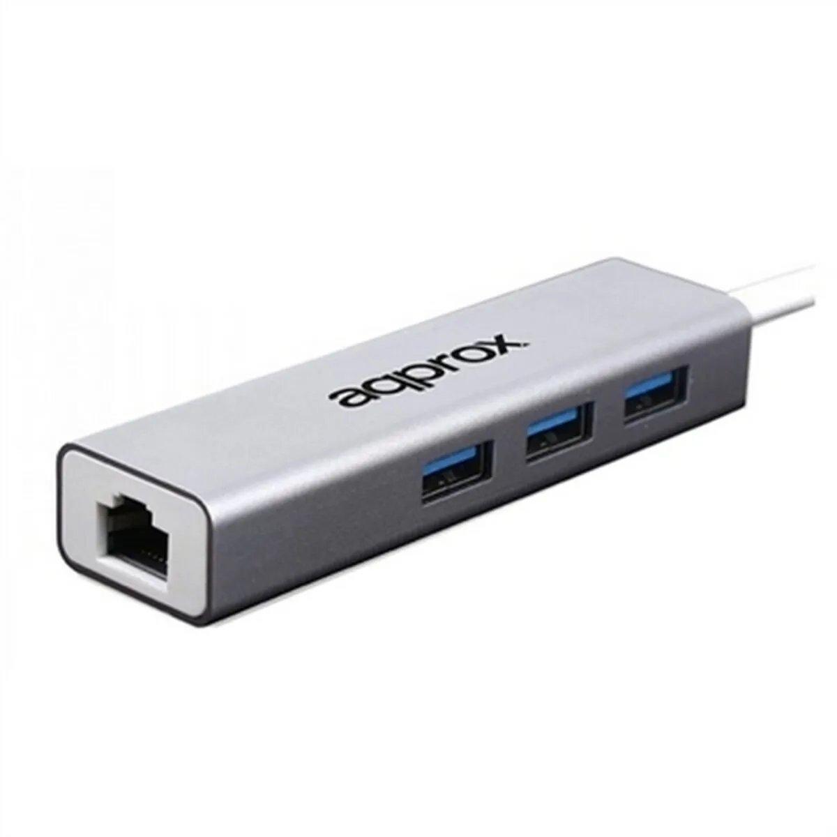 Adattatore di Rete approx! APPC07GHUB LAN 10/100/1000 USB 3.0 Grigio