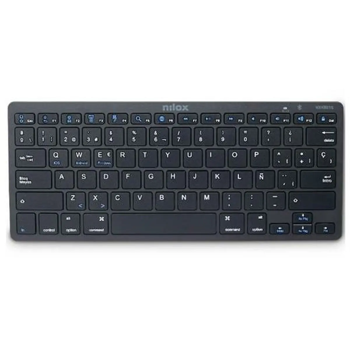 Tastiera Nilox NXKB01B Nero Qwerty in Spagnolo