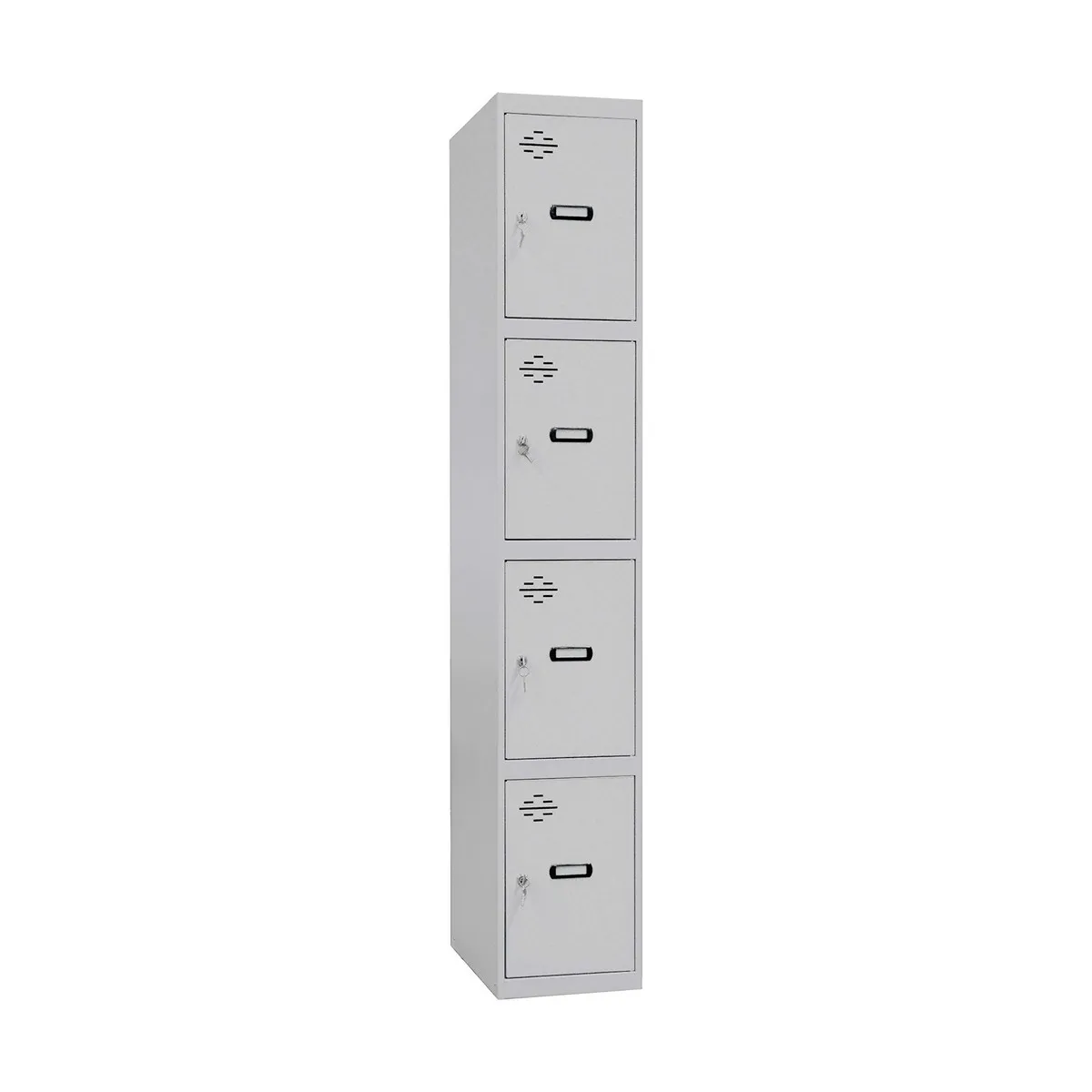 Armadietto Simon Rack Metallo Grigio chiaro 4 compartimenti (180 x 30 x 50 cm)