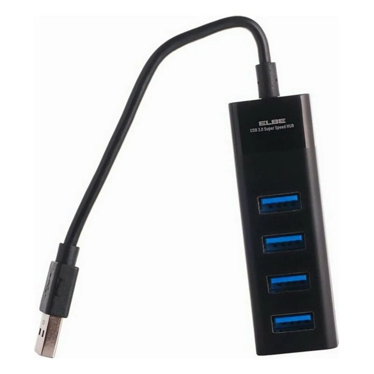 Hub USB 4 Porte 3.0 ELBE HUB-401 Nero