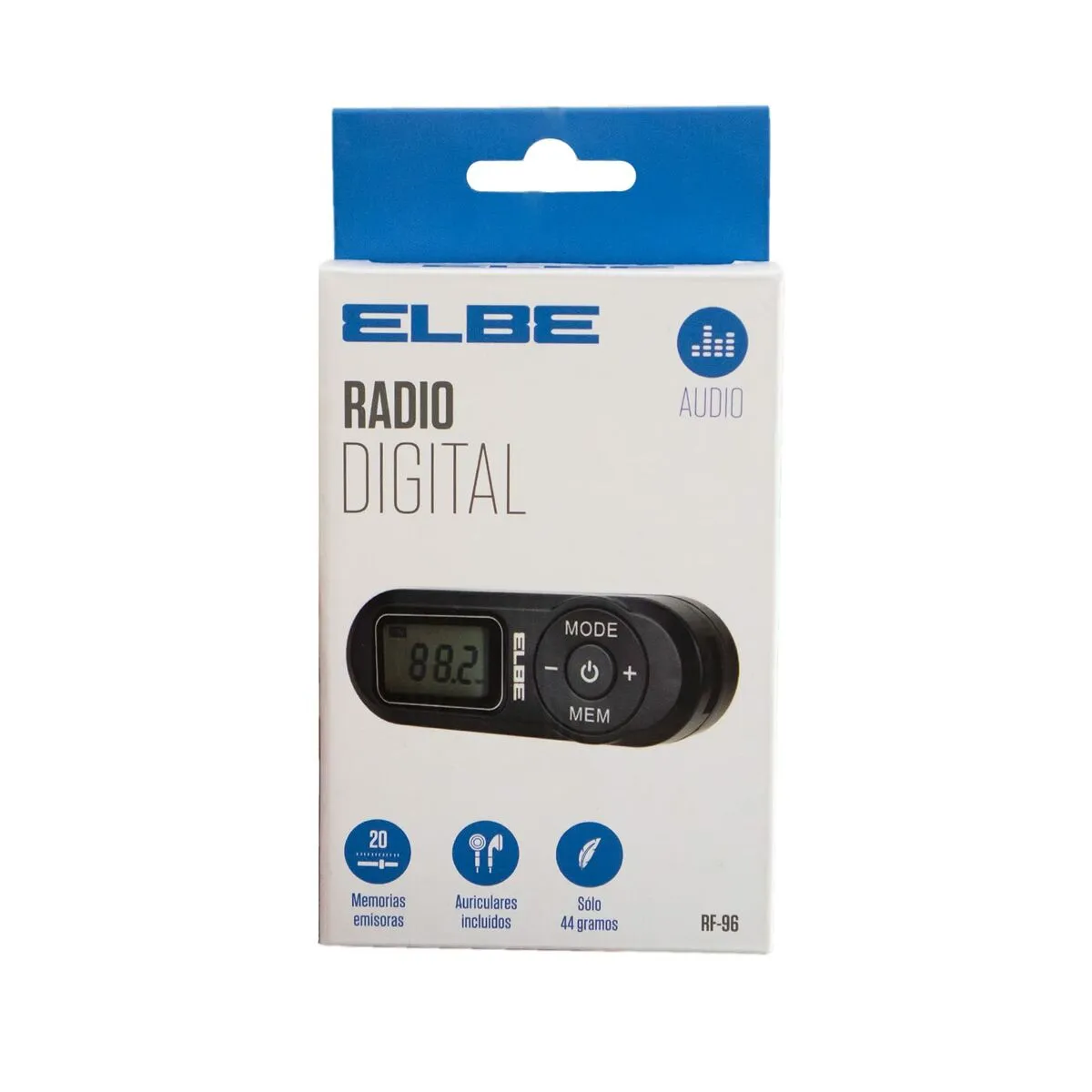 Radio Portatile Digitale ELBE RF96 Nero FM Mini