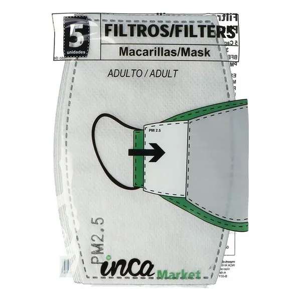 Filtri a maschera Market PM2.5 Inca Adulti (5 pcs)