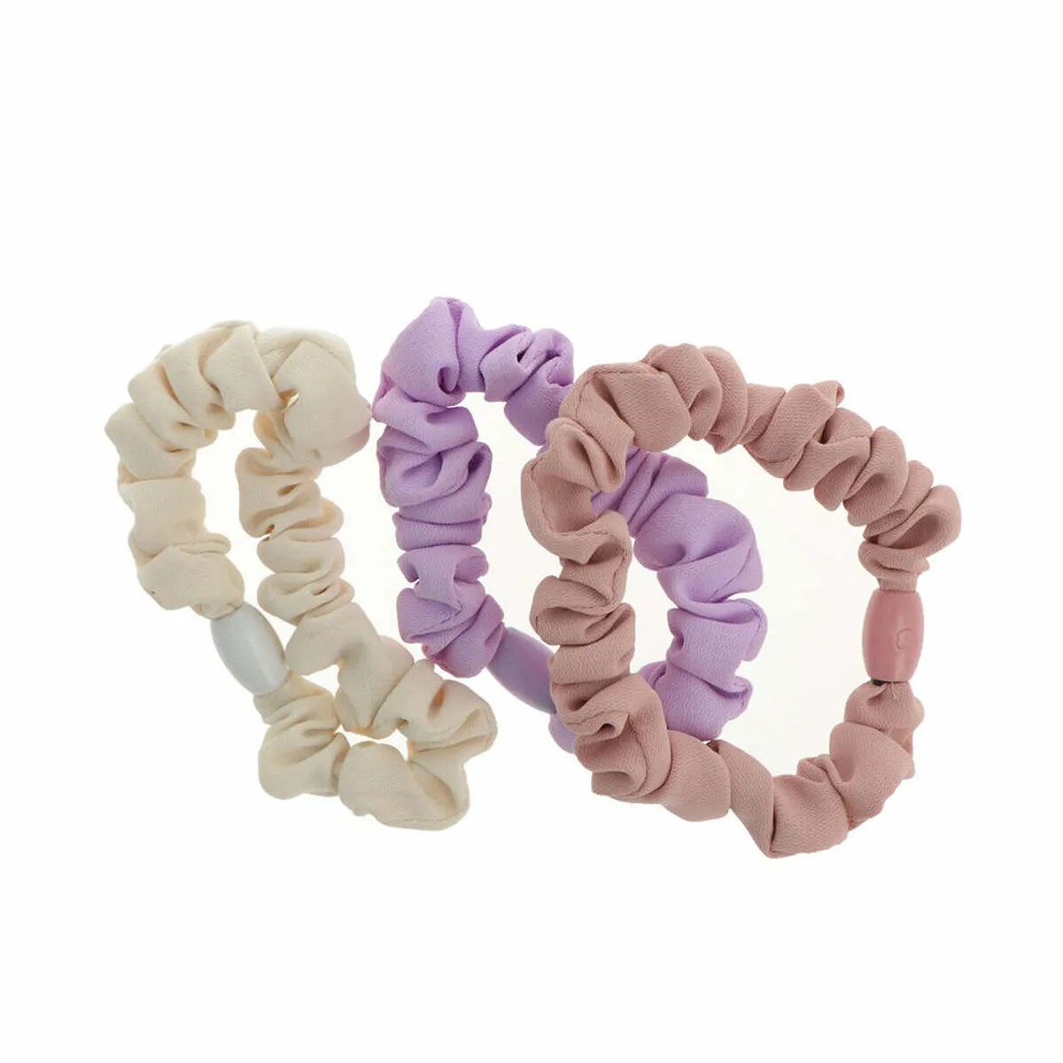 Elastici per capelli Inca   Beige Rosa Lilla (3 Pezzi)