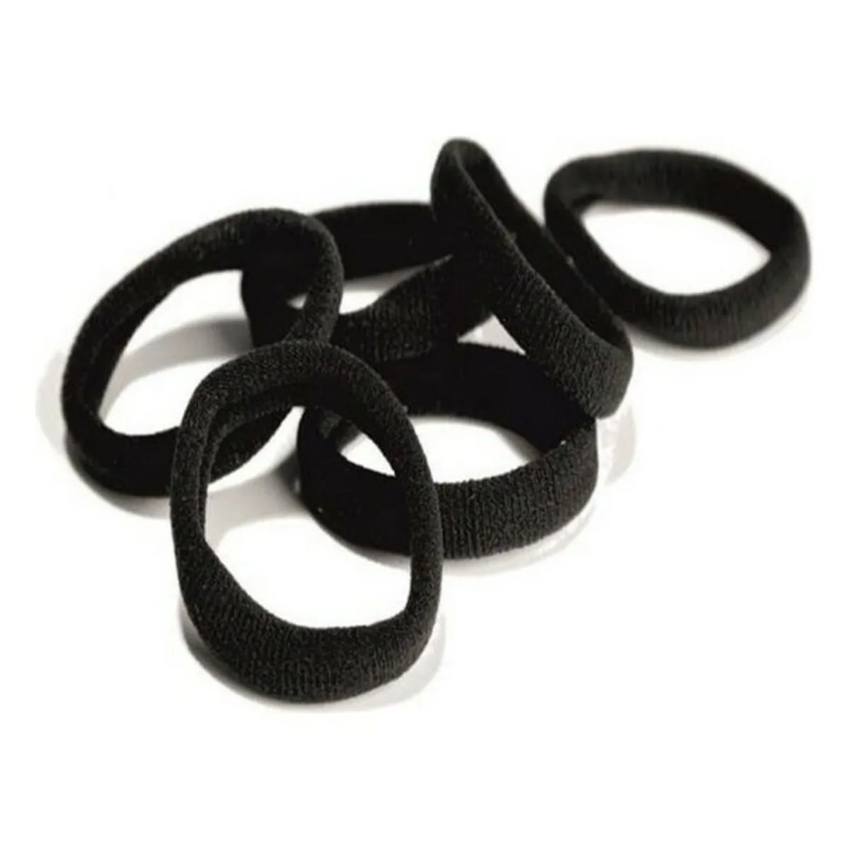 Elastici per Capelli Inca Nero (10 Pezzi)