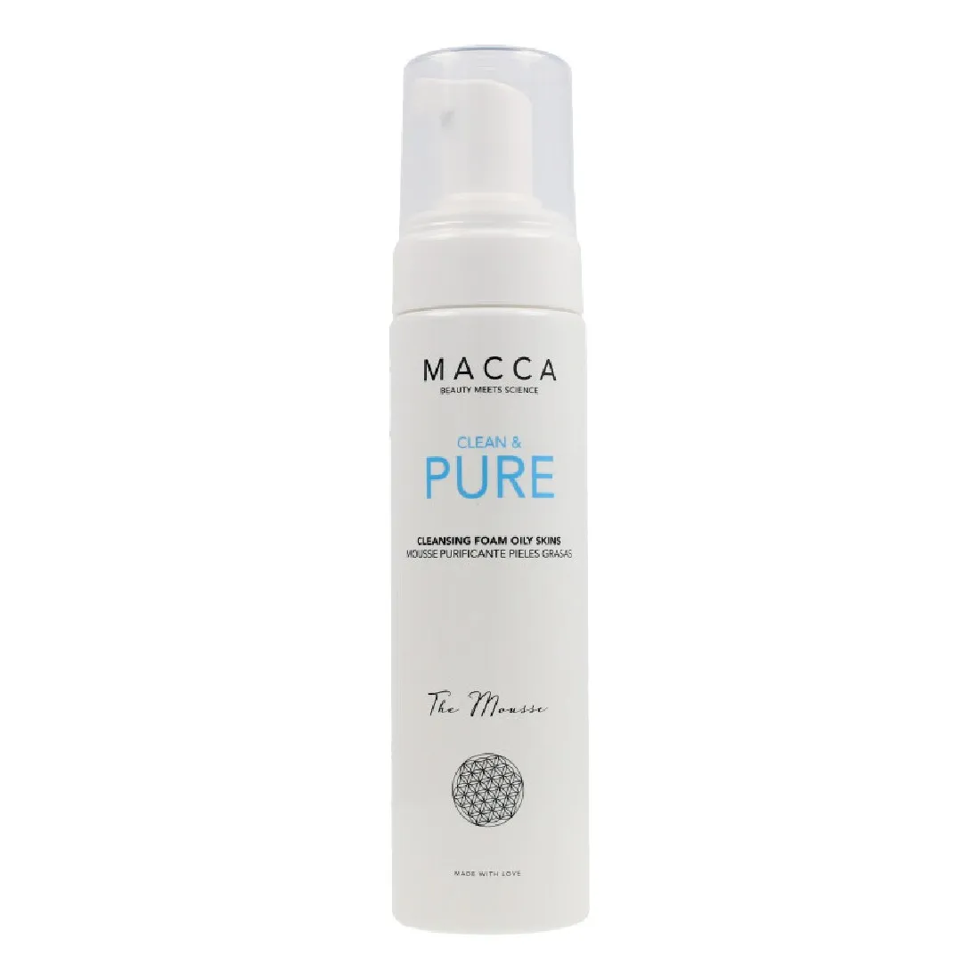 Mousse Detergente Clean & Pure Macca Pelle Grassa (200 ml)