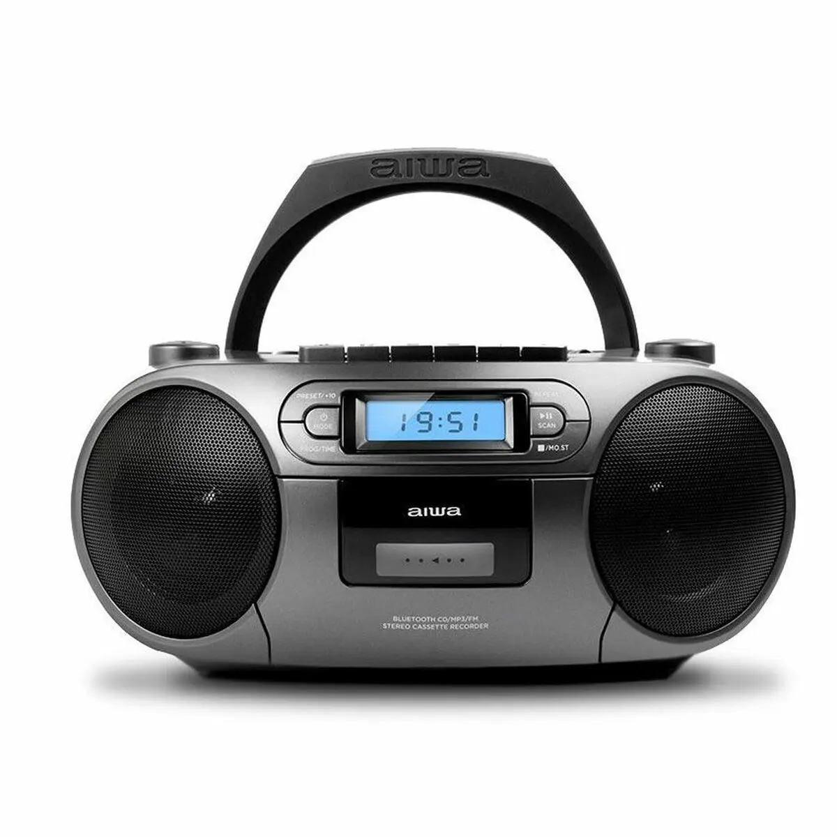 Radio Cassetta Aiwa Bluetooth Grigio