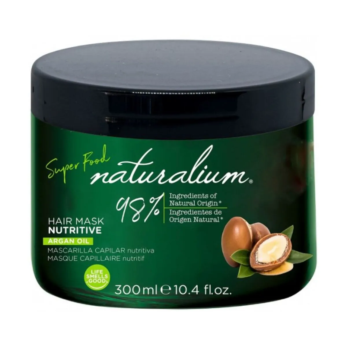 Maschera per Capelli Nutriente Naturalium Super Food Olio d'Argan 300 ml