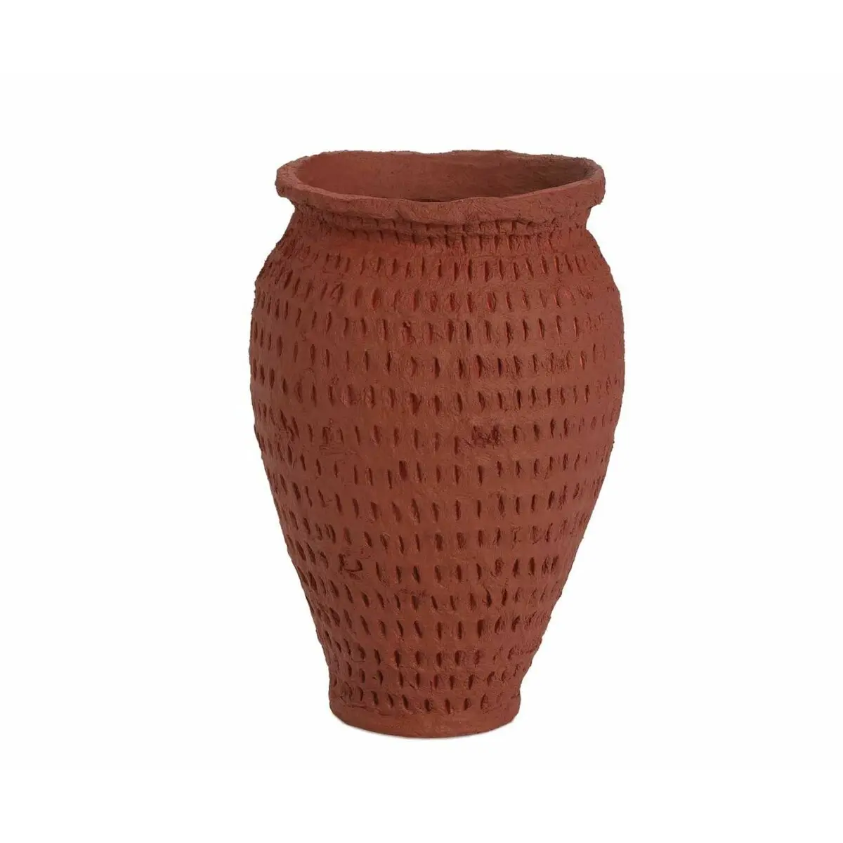 Vaso Alexandra House Living Argile Terracotta Cotone Cartapesta 15 x 25 x 15 cm