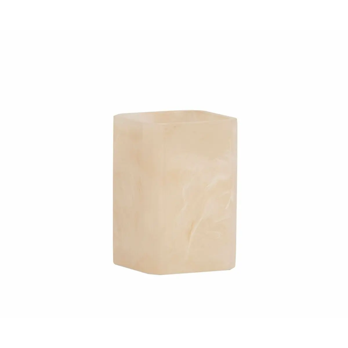 Portaspazzolini da Denti Alexandra House Living Beige Rosa Poliresina 7 x 11 x 7 cm