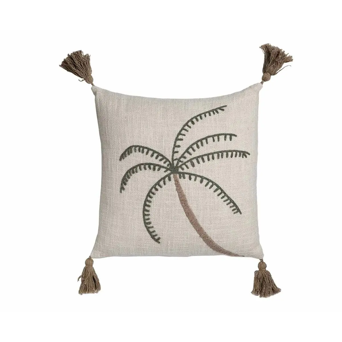 Cuscino Alexandra House Living PALM Verde Beige 50 x 1 x 50 cm