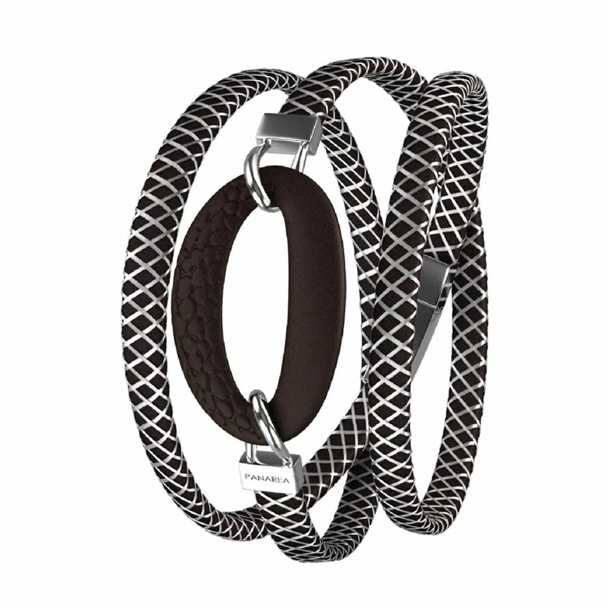 Bracciale Donna Panarea BM1N19 Argentato Nero Argento (56 cm)