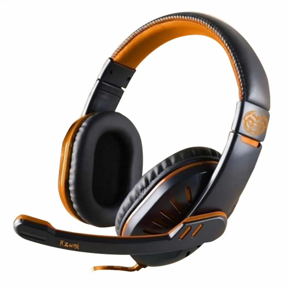 Auricolari con Microfono Gaming iggual ONAJI Nero Arancio