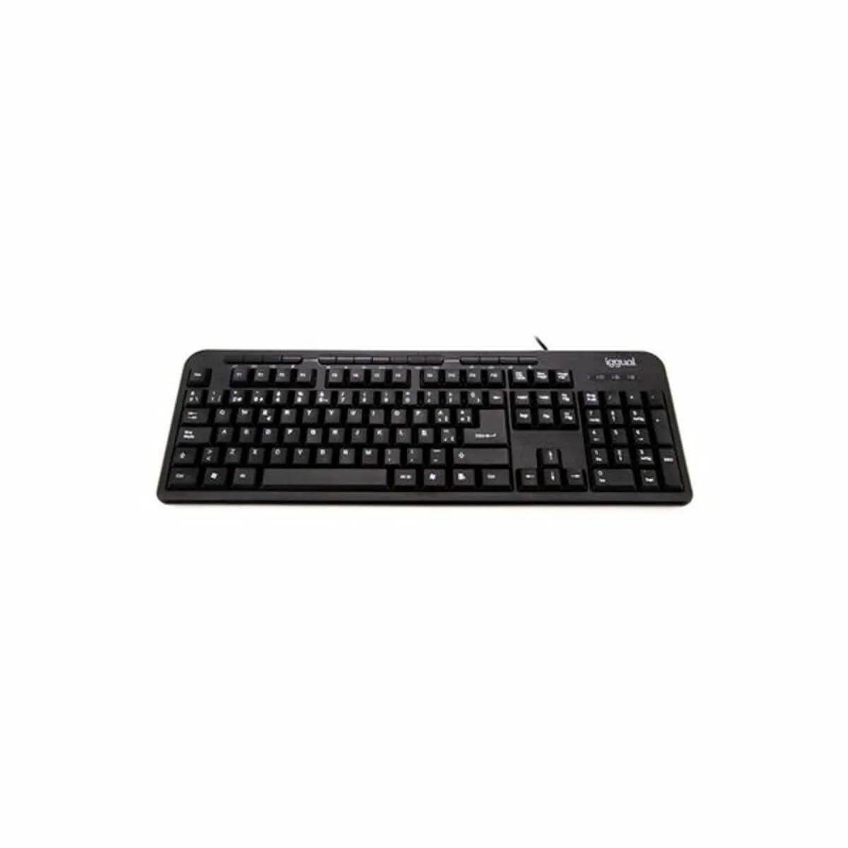 Tastiera iggual CK-BASIC-120T QWERTY USB Nero Spagnolo Scimmia (1 Pezzi)