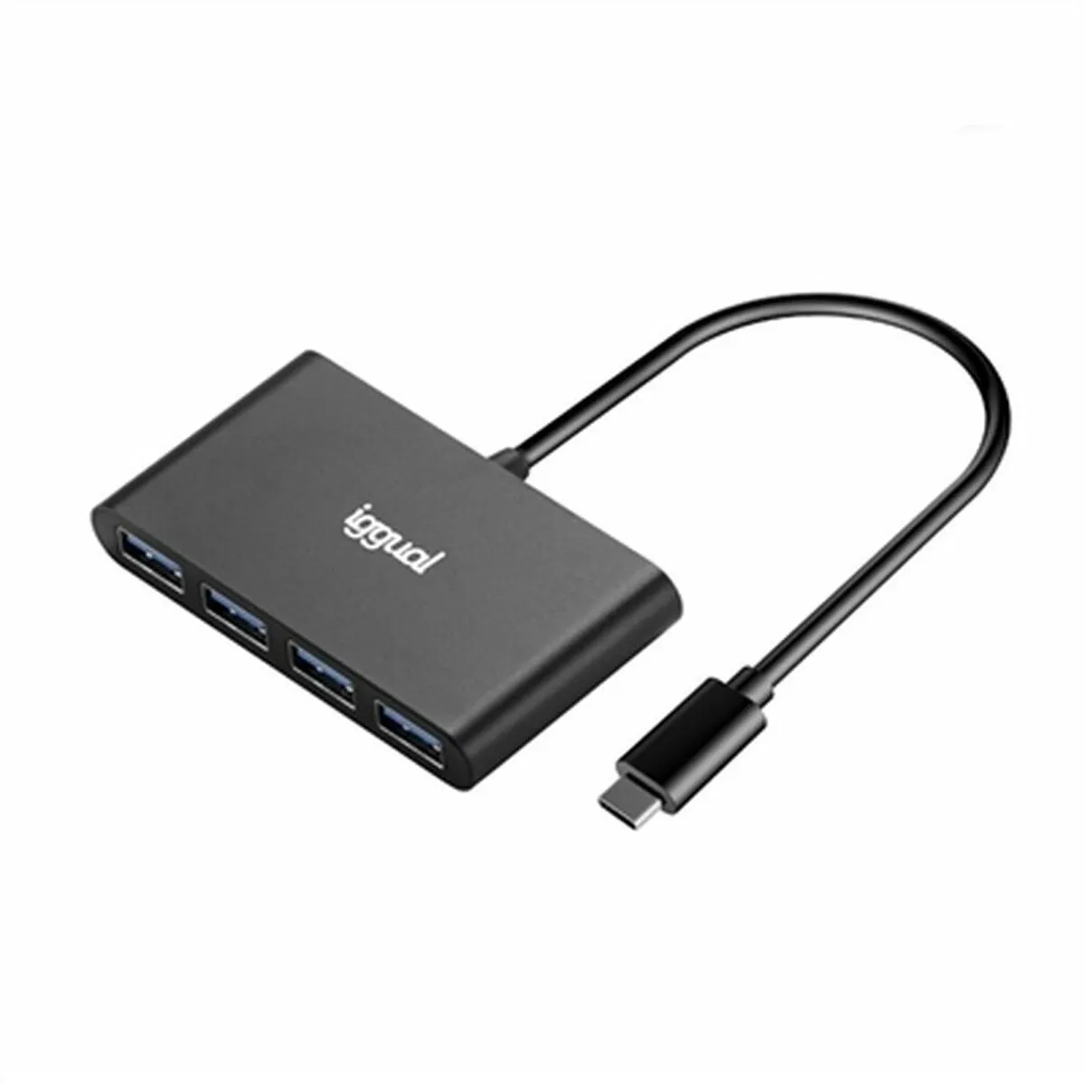 Hub USB 4 Porte iggual IGG317716 Nero