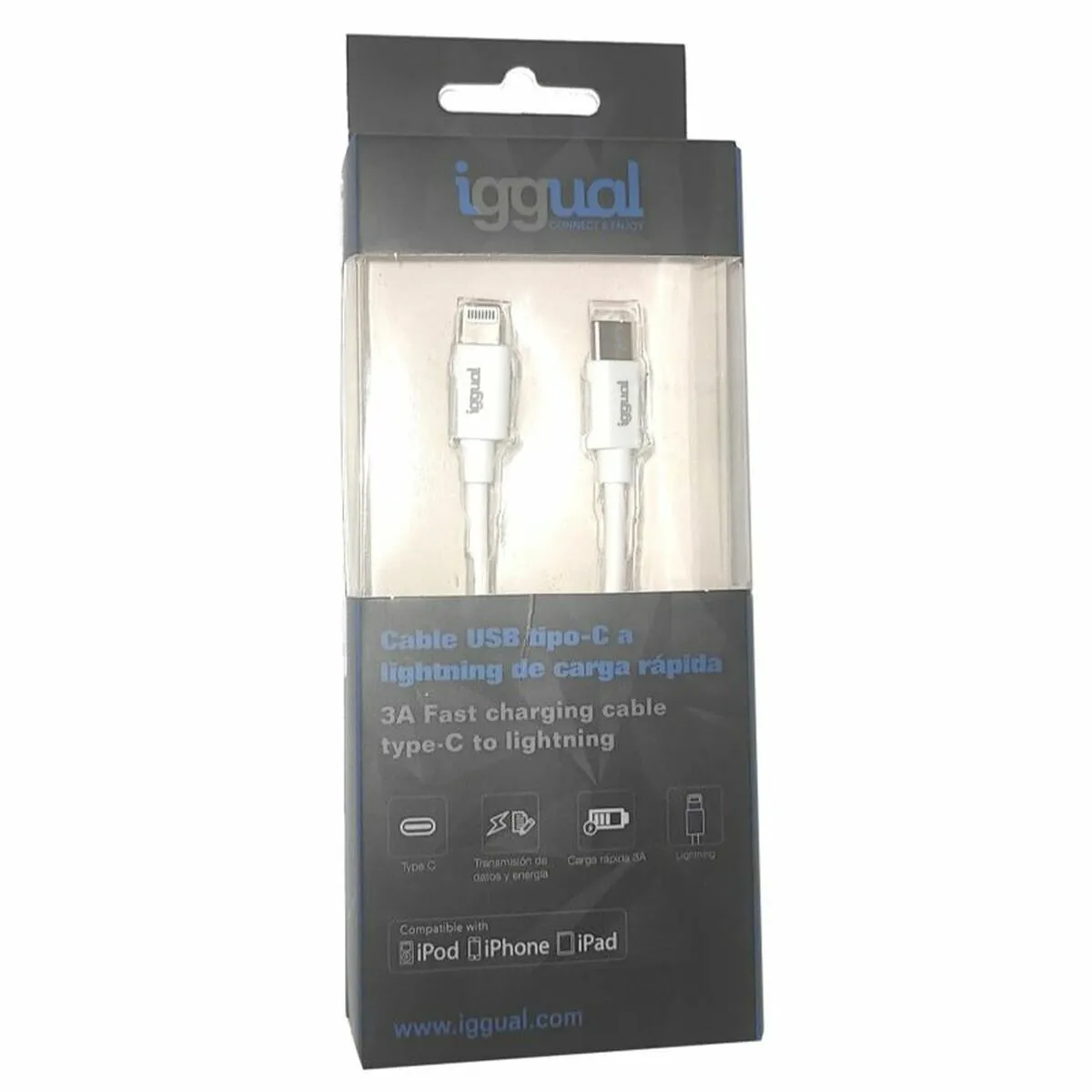 Cavo USB-C a Lightning iggual IGG317761