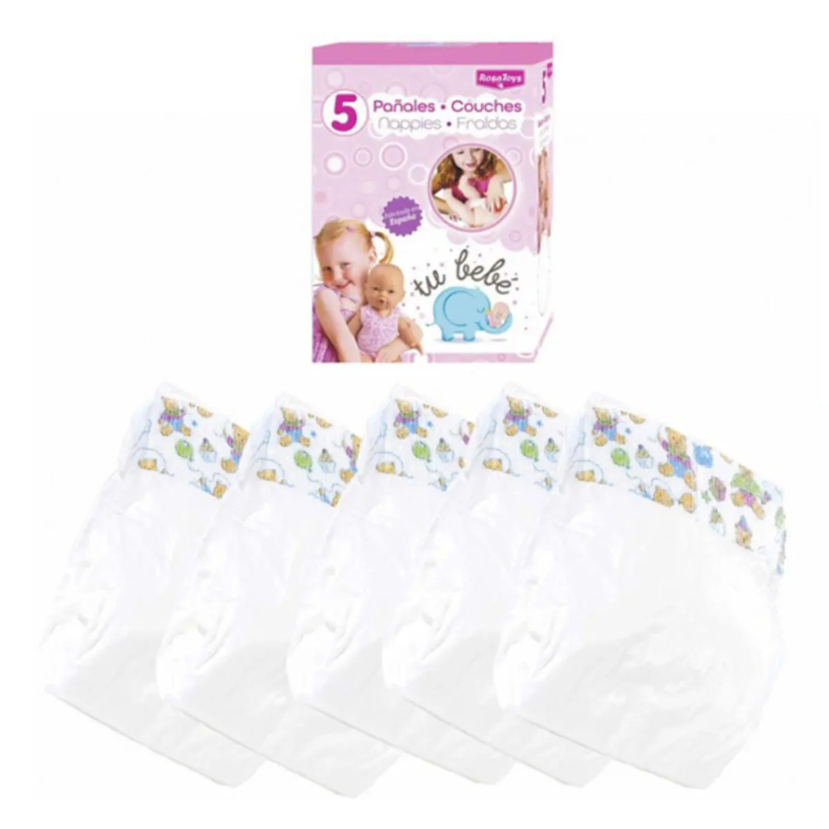 Accessori per Bambole Diapers Box RosaToys