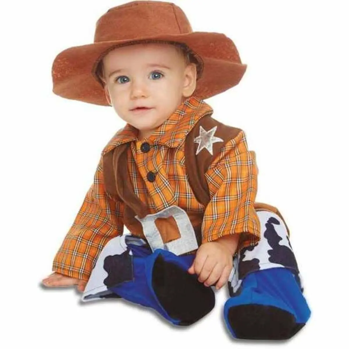 Costume per Neonati Billy Cowboy 7-12 Mesi Azzurro