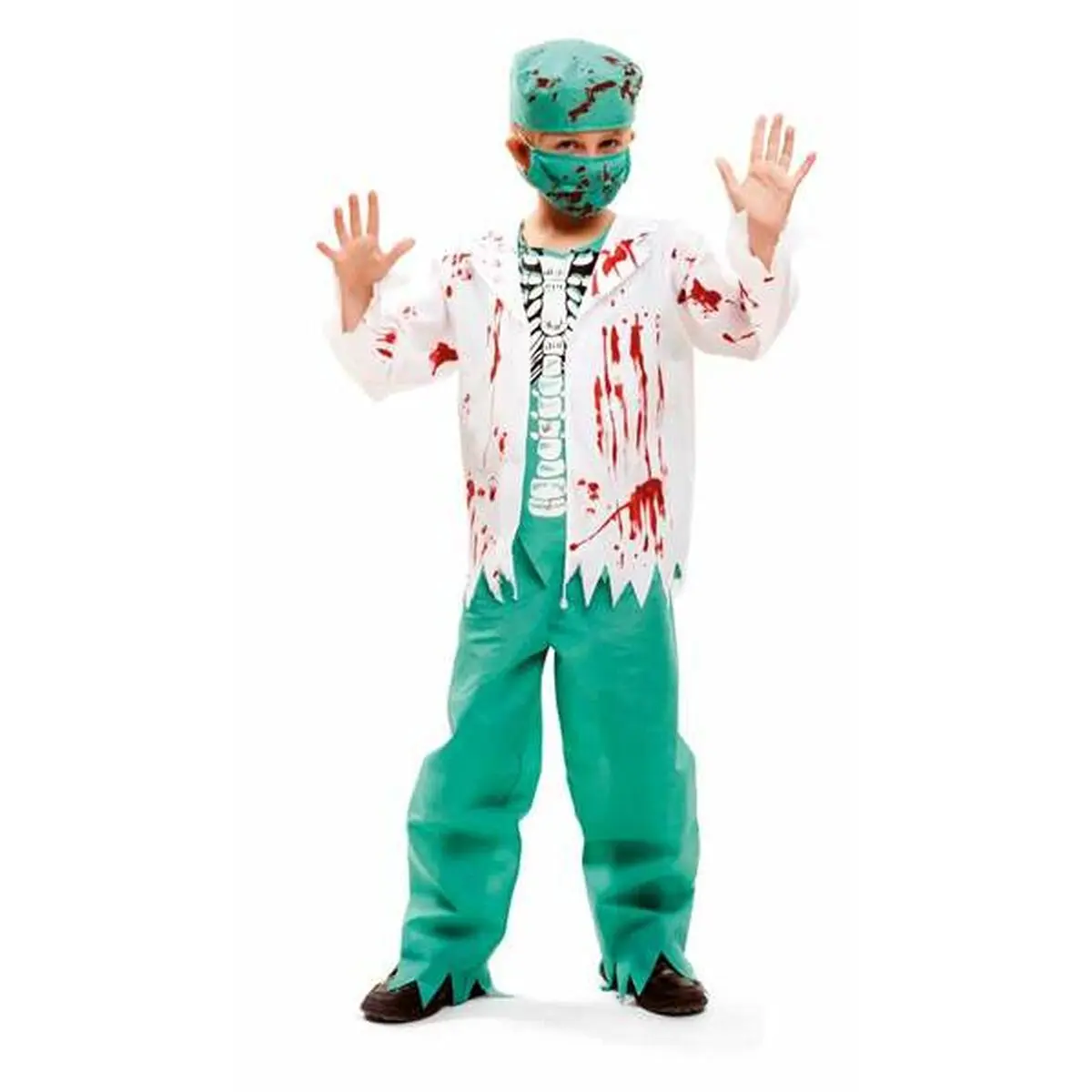 Costume per Bambini My Other Me Skeletal Surgeon 10-12 Anni Verde S (4 Pezzi)