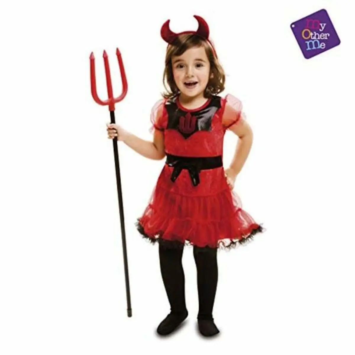 Costume per Bambini My Other Me Diavolo Donna (2 Pezzi)