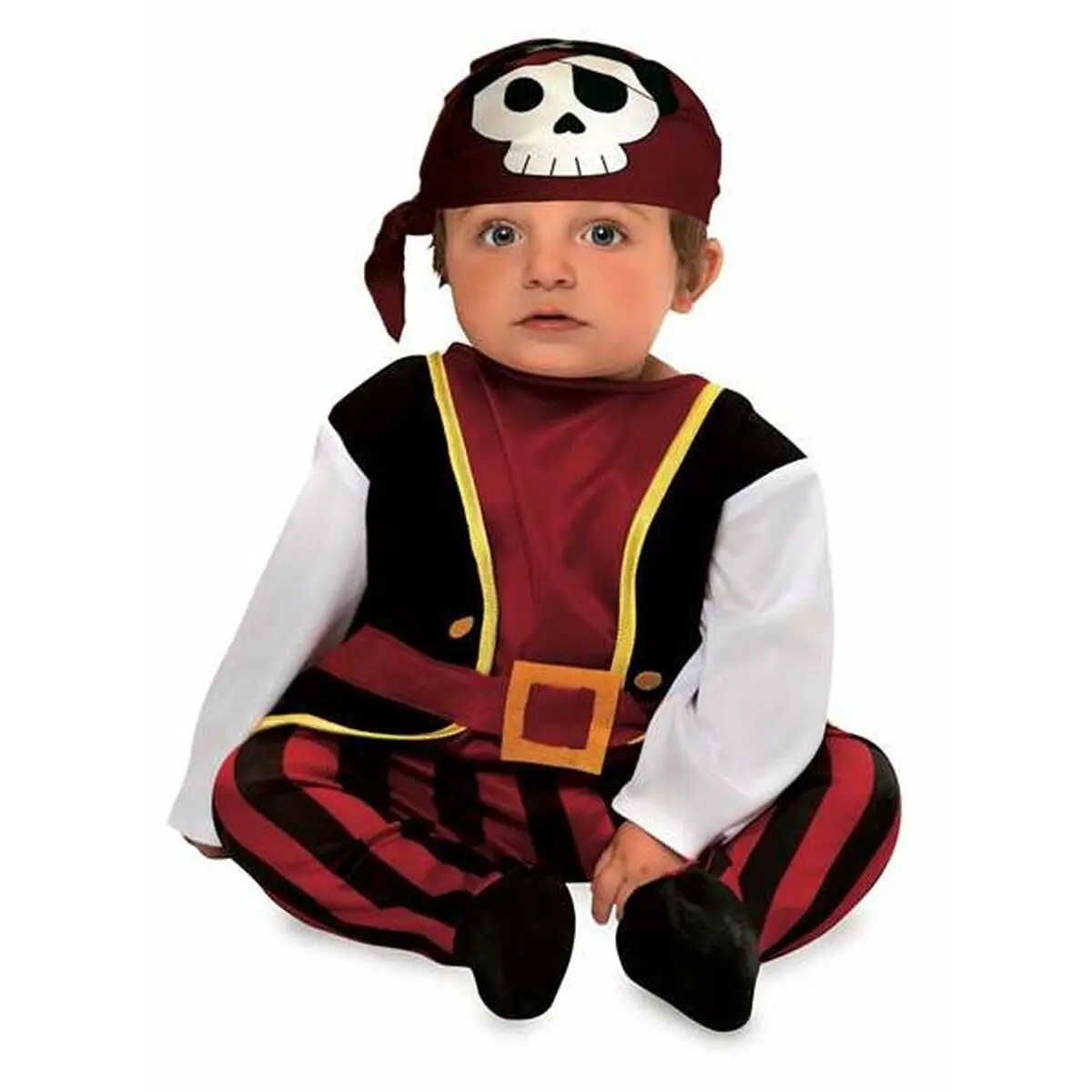 Costume per Neonati Pirata 0-6 Mesi Nero