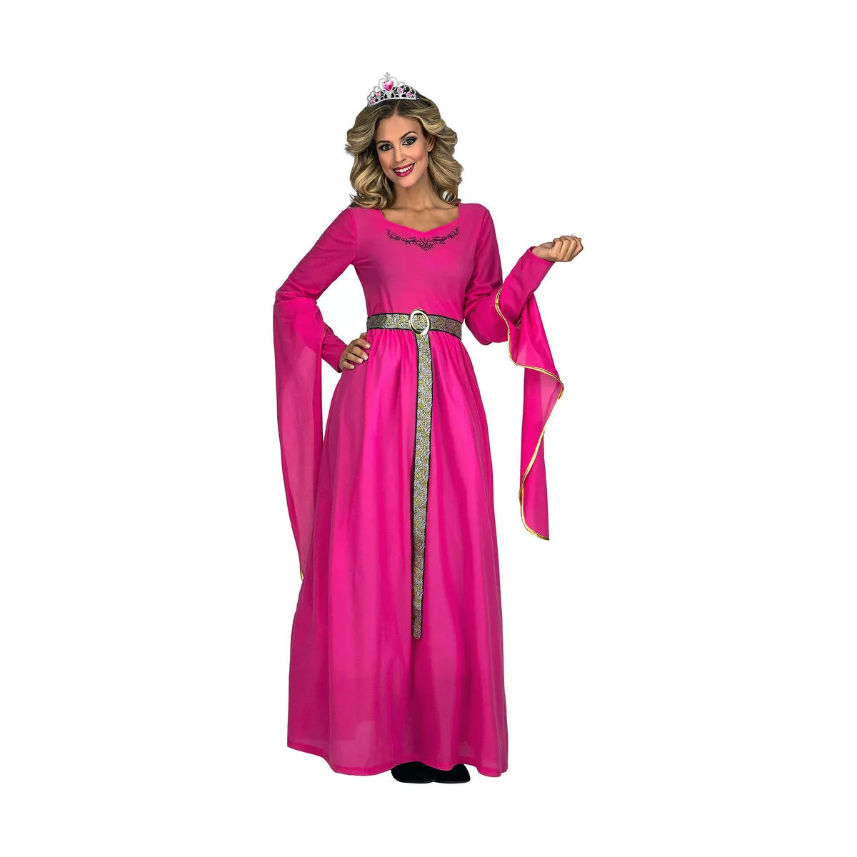 Costume per Adulti My Other Me Rosa Principessa Medievale (2 Pezzi)