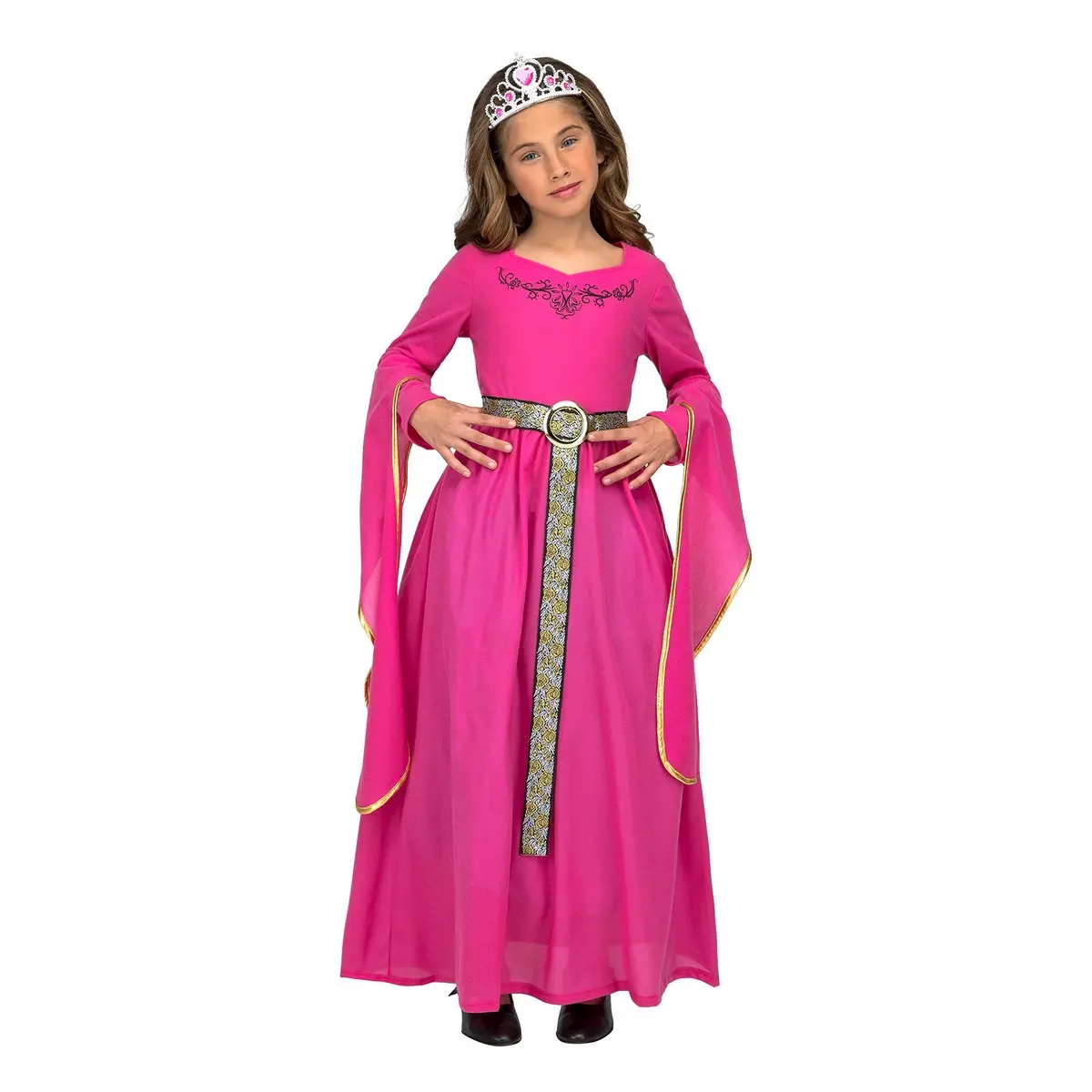 Costume per Bambini My Other Me Rosa Principessa Medievale 5-6 Anni