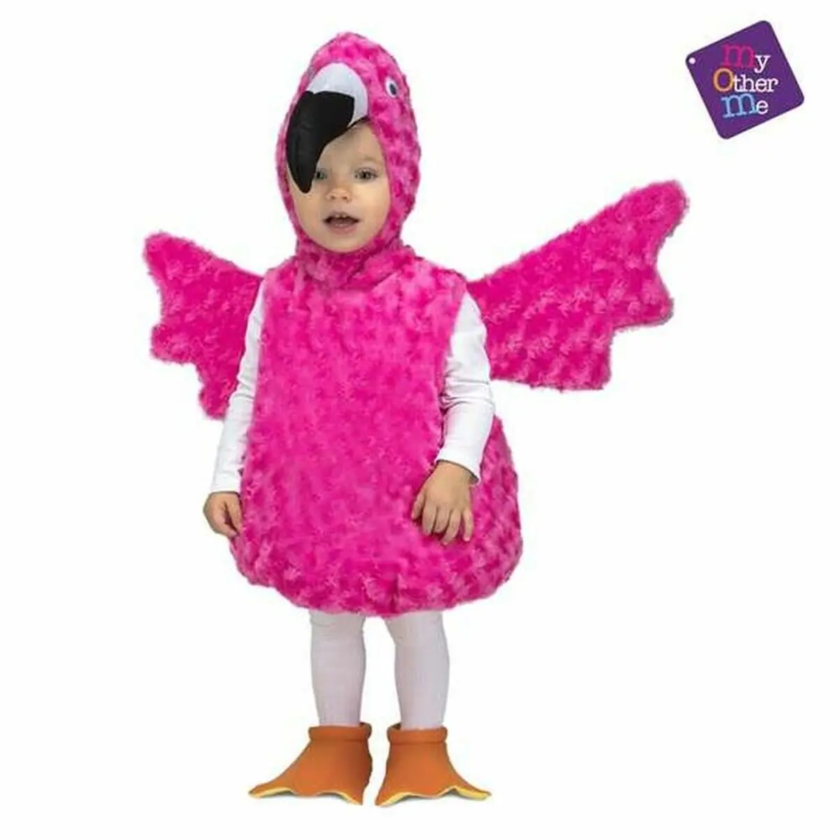 Costume per Bambini Fenicottero rosa 3-4 Anni