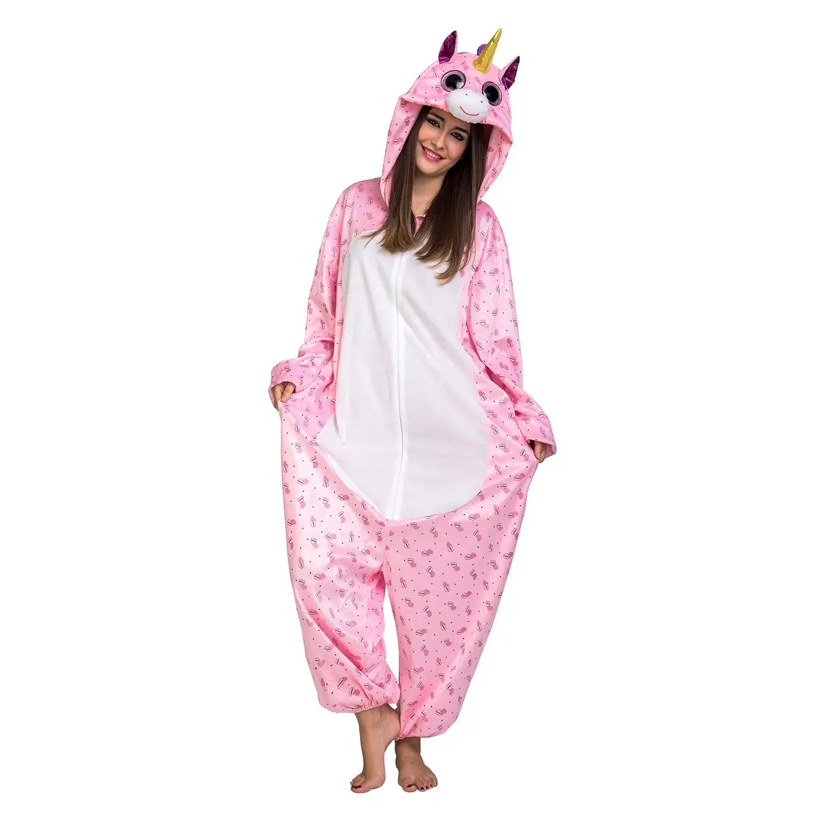 Costume per Bambini My Other Me Big Eyes Rosa Unicorno 10-12 Anni