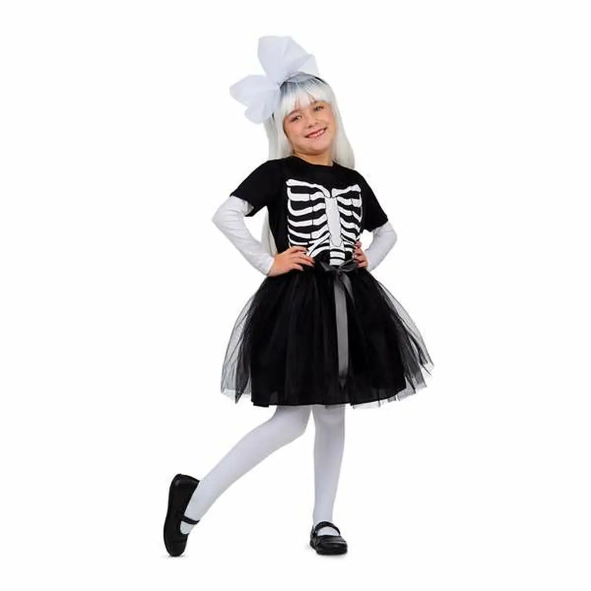 Costume per Bambini My Other Me Nero Scheletro L 10-12 Anni 11 (3 Pezzi)