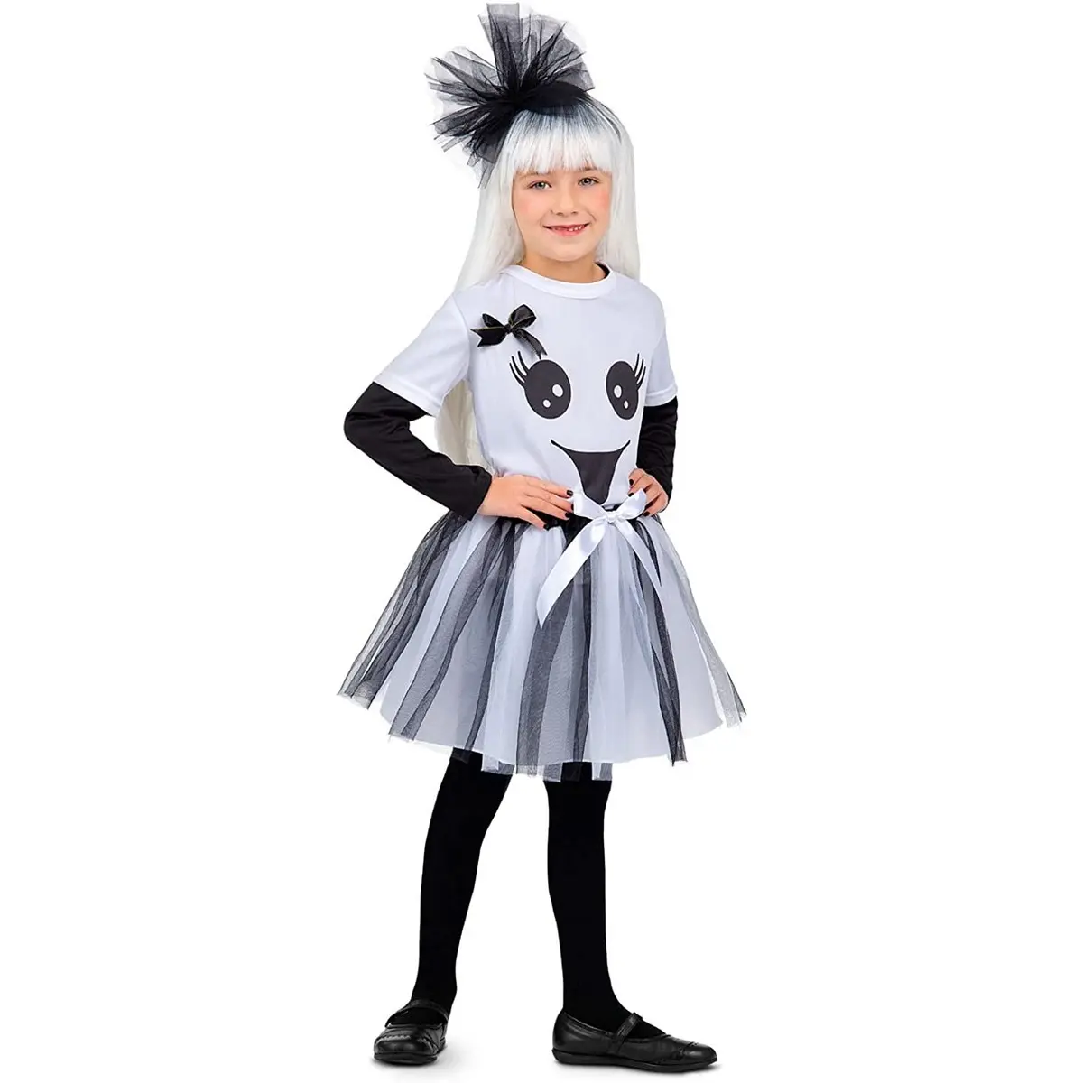 Costume per Bambini My Other Me Fantasma 3-4 Anni Tutù Grigio (3 Pezzi)